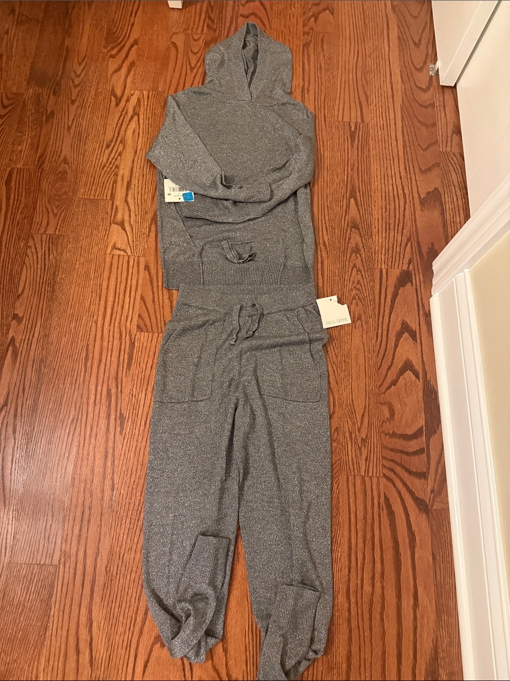 Kids Gray Hooded  Set - Falls Creek Brand